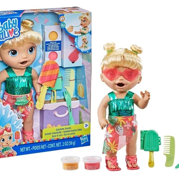 Baby Alive Sunshine Snacks - Blonde Hair nib - Picture 6 of 6